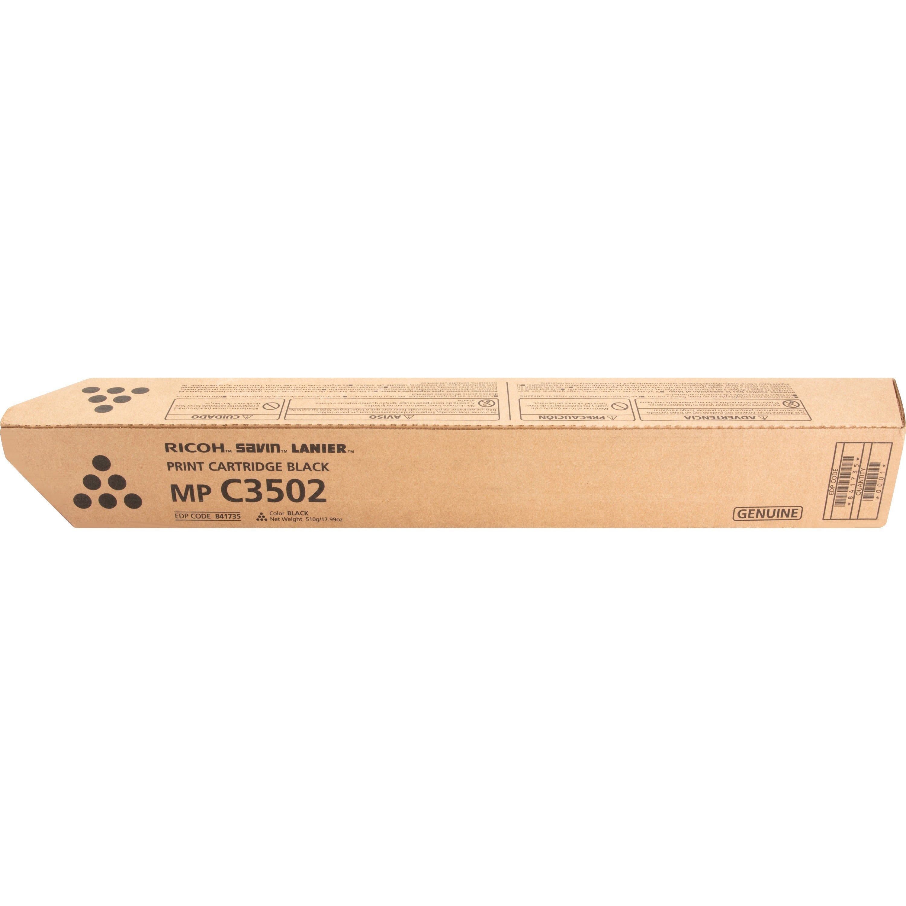 Ricoh Original Black Laser Toner Cartridge, 1 Each, 28,000 Page Yield