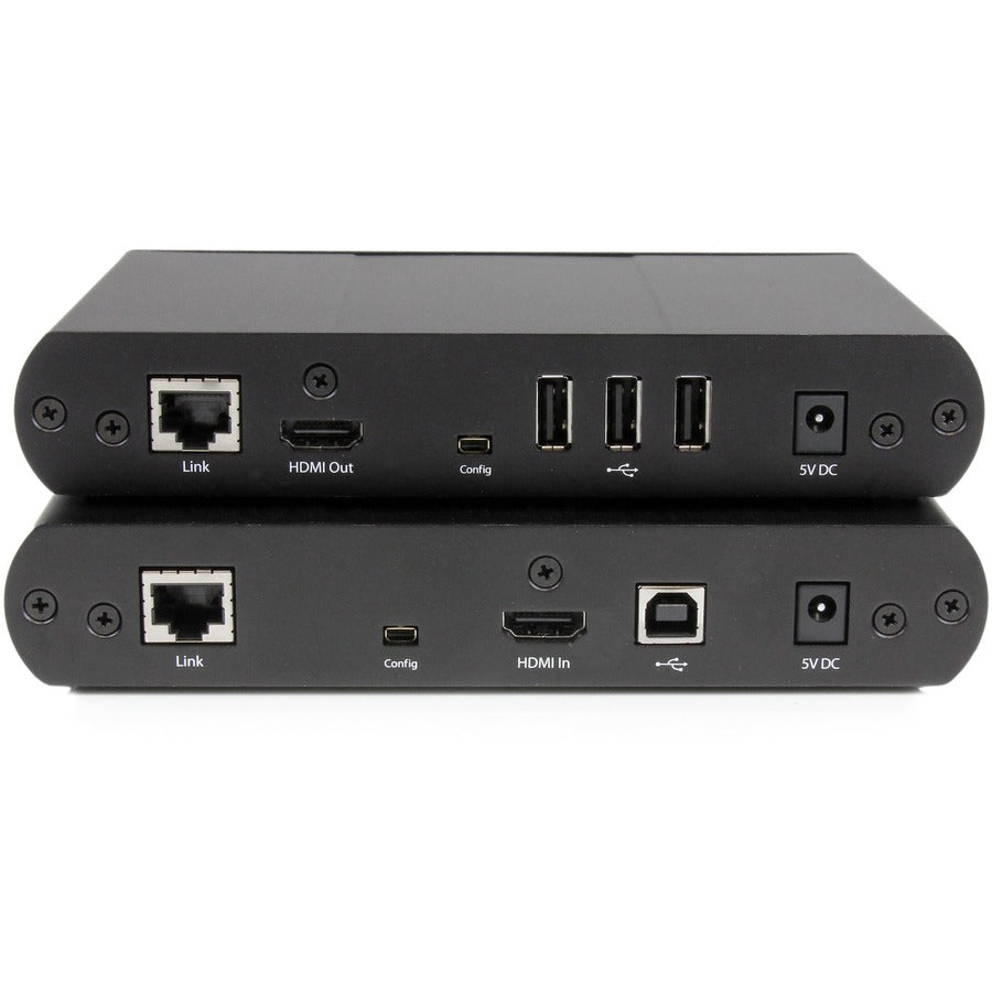 StarTech.com KVM Console/Extender Kit, 1 Computer, 1 Local User, 330 ft Range, WUXGA 1920x1200, 2 HDMI, 6 USB, 2 RJ-45, Includes Transmitter, Receiver, 4 Mounting Brackets, HDMI & USB Cables, 2 Power Adapters, Quick-start Guide