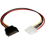 StarTech.com 12in SATA to Molex LP4 Power Cable Adapter - F/M