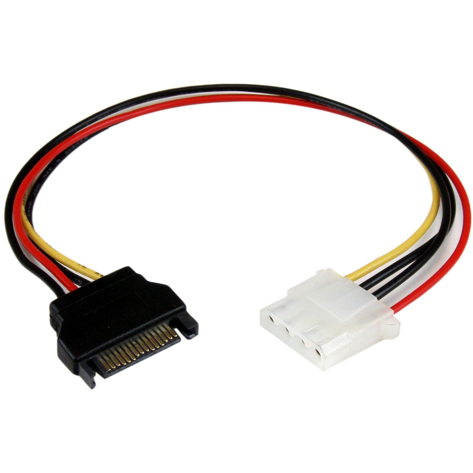 StarTech.com 12in SATA to Molex LP4 Power Cable Adapter - F/M