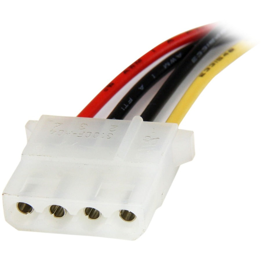 StarTech.com 12in SATA to Molex LP4 Power Cable Adapter - F/M