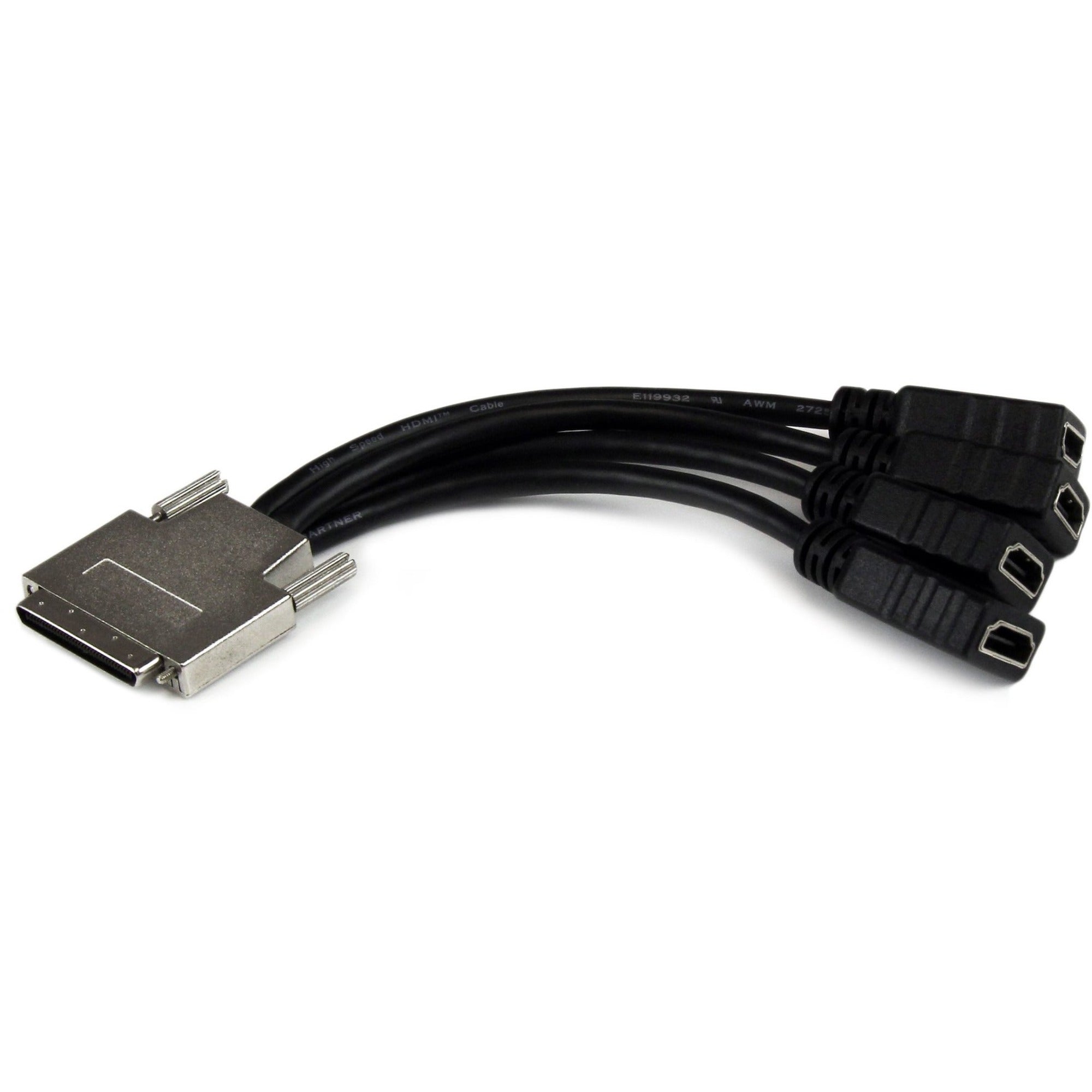 StarTech.com VHDCI to Quad HDMI Splitter Breakout Cable - VHDCI (M) to 4x HDMI (F)