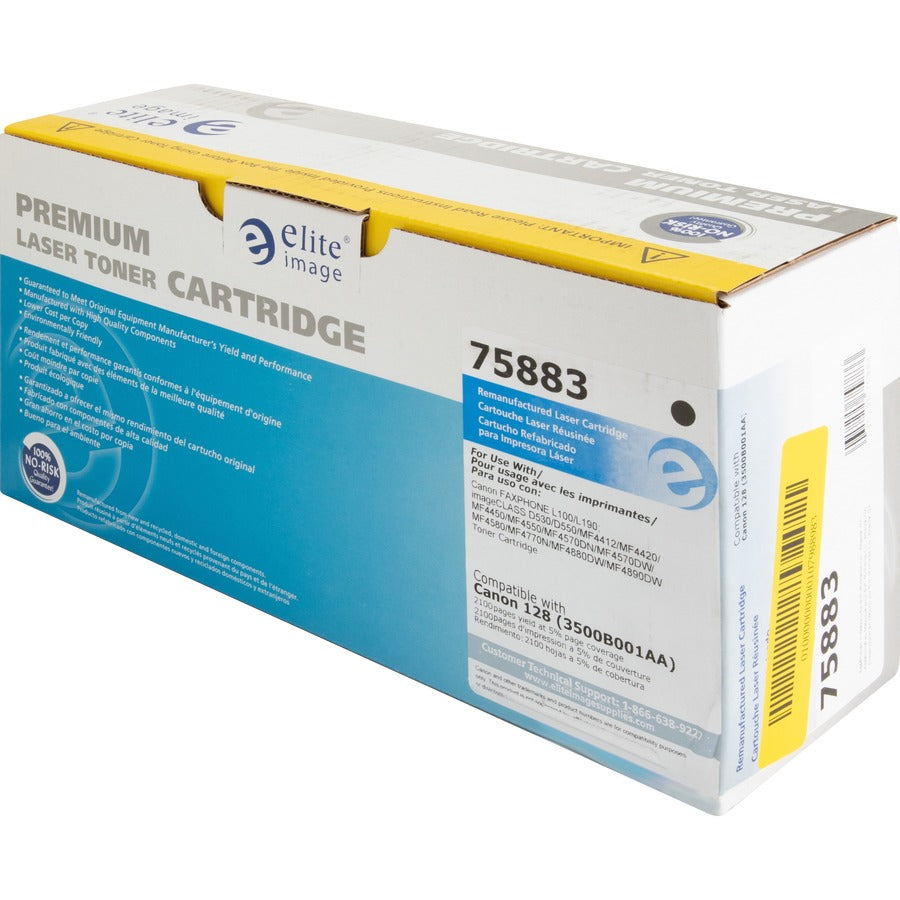 Elite Image Remanufactured Laser Toner Cartridge 128 - Black - 1 Each
