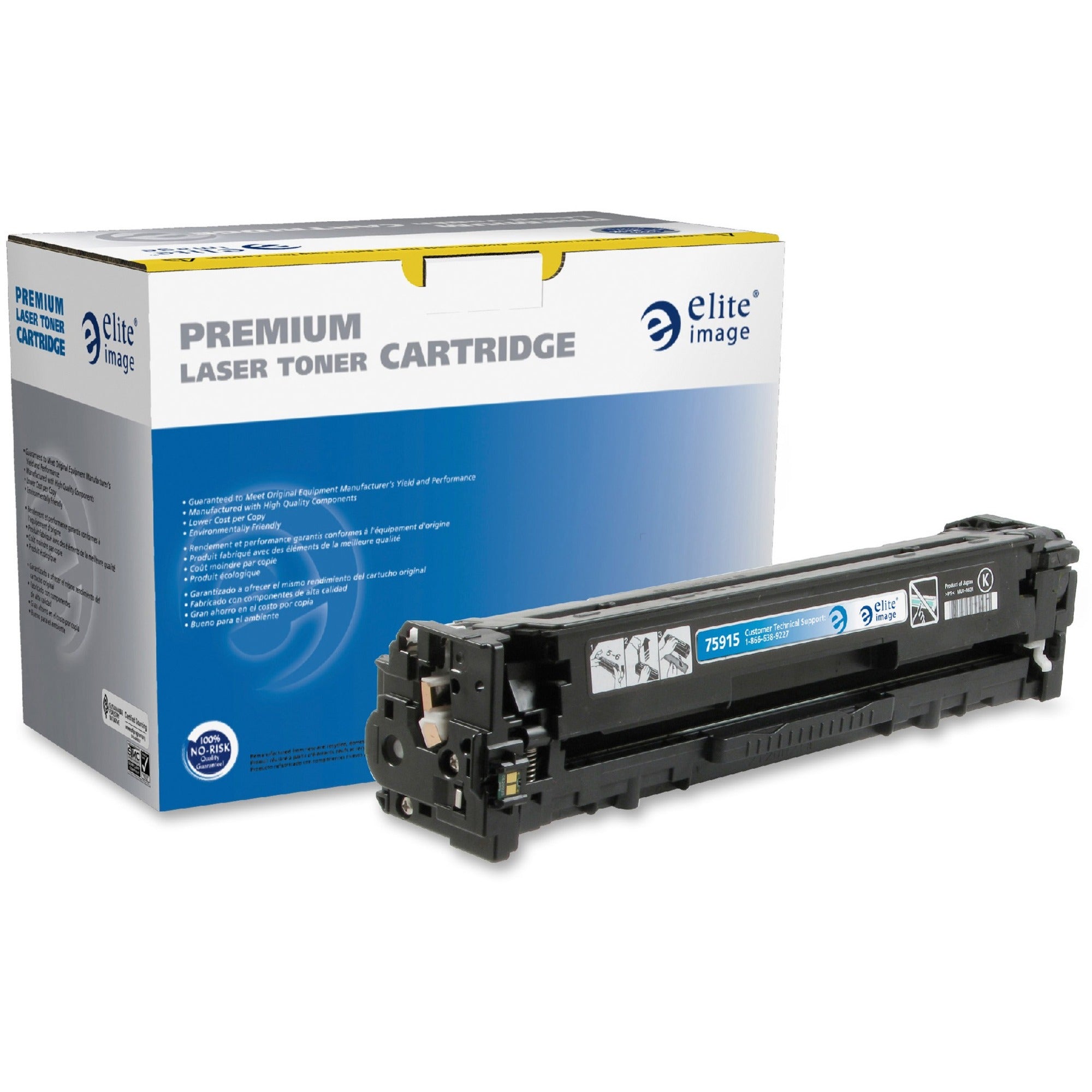 Elite Image Remanufactured Laser Toner Cartridge 131A (CF210A) - Black - 1 Each