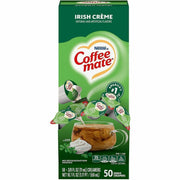 Coffee mate Irish Creme Nondairy Liquid Creamer Singles, Irish Cream Flavor, 0.38 fl oz (11 mL) Each, 50 Singles per Box