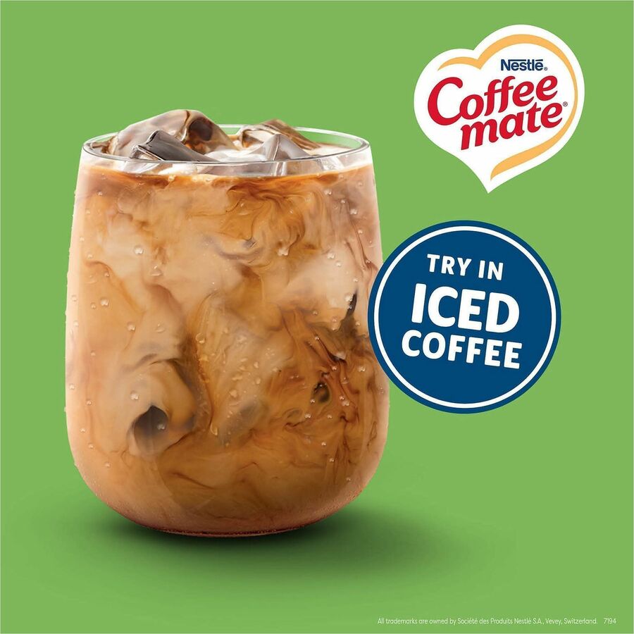 Coffee mate Irish Creme Nondairy Liquid Creamer Singles, Irish Cream Flavor, 0.38 fl oz (11 mL) Each, 50 Singles per Box
