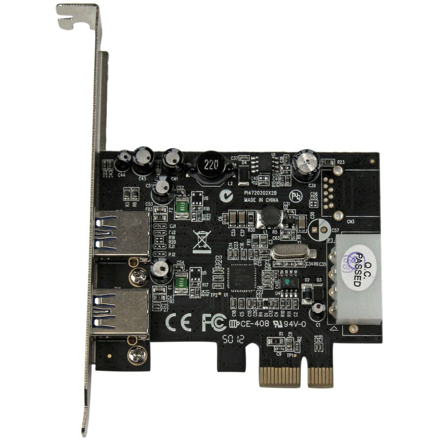 StarTech.com 2 Port PCI Express PCIe SuperSpeed (5Gbps) USB 3.0 Card Adapter with UASP