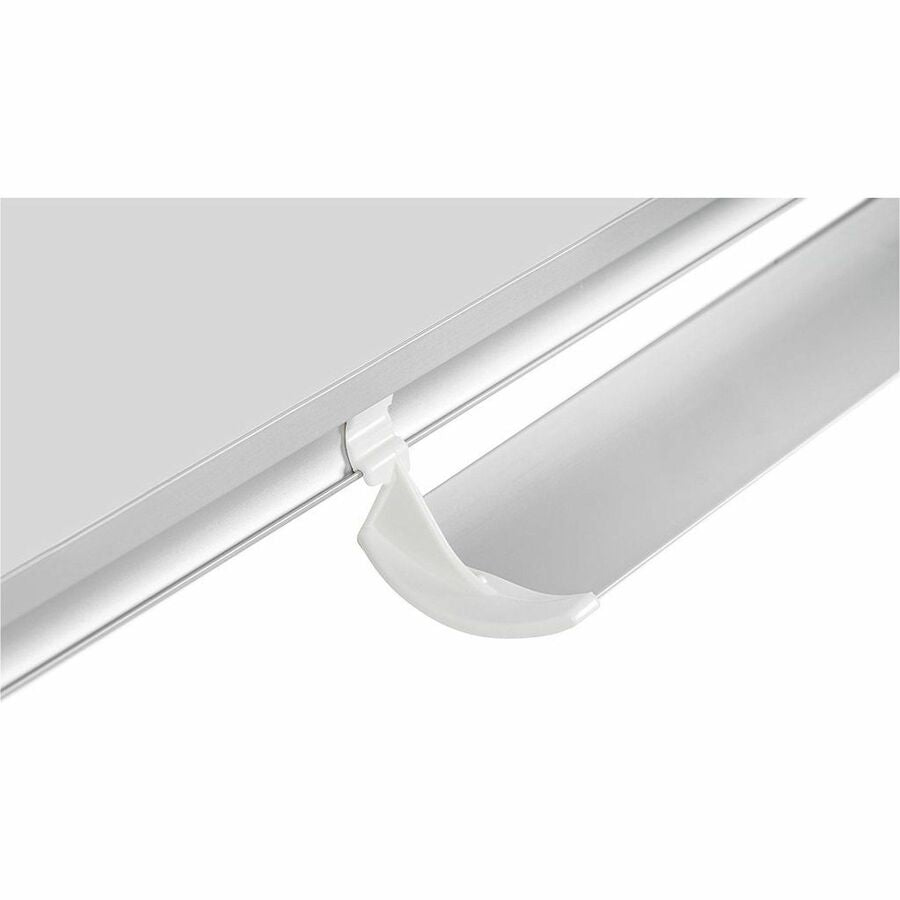 Monthly - 4 Month - 36" x 24" Sheet Size - White, Silver - Aluminum, Porcelain - Accessory Tray, Magnetic, Dry Erase Surface, Scratch Resistant, Ghost Resistant - 1 Each