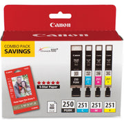 Inkjet - Pigment Black, Cyan, Magenta, Yellow - 4 / Pack