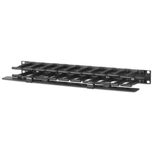 APC by Schneider Electric Horizontal Cable Manager, 1U x 4" Deep, Single-Sided with Cover