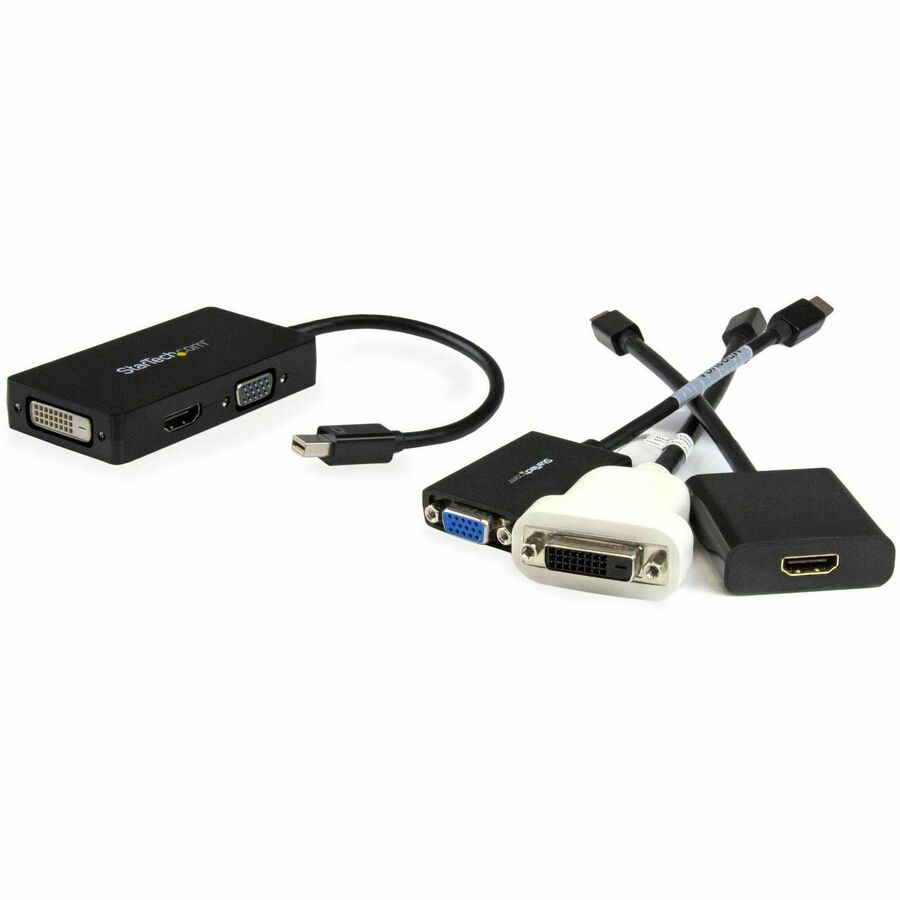 StarTech.com Travel A/V adapter: 3-in-1 Mini DisplayPort to VGA DVI or HDMI Converter