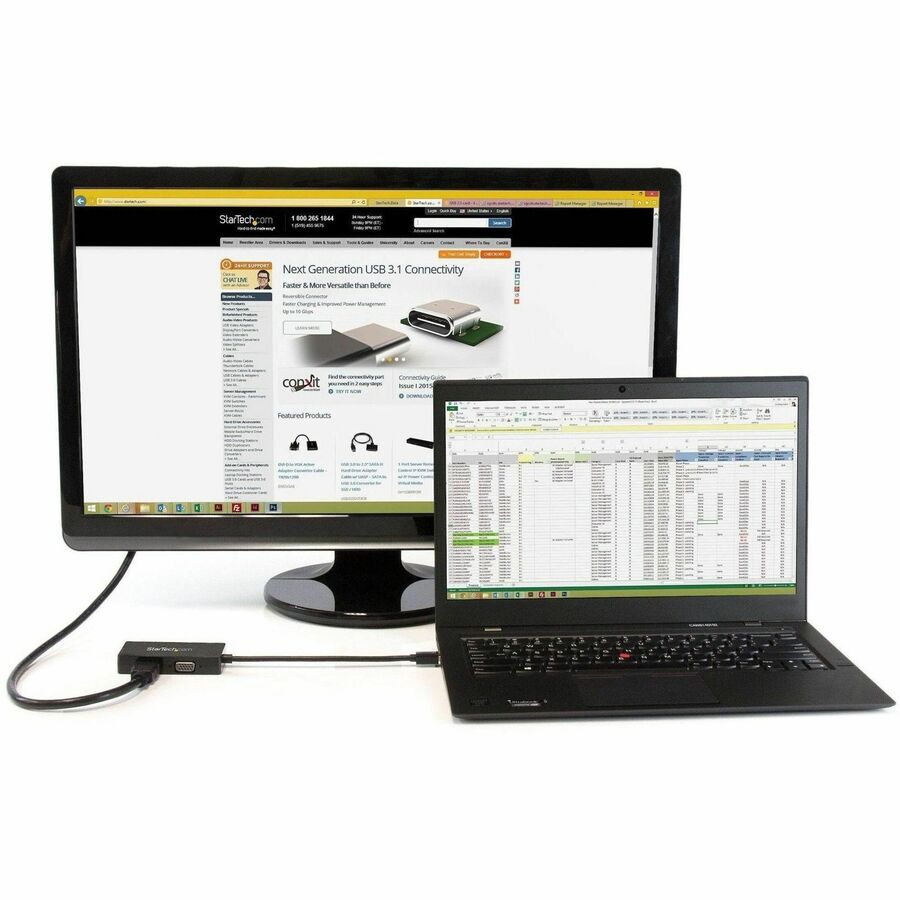 StarTech.com Travel A/V adapter: 3-in-1 Mini DisplayPort to VGA DVI or HDMI Converter
