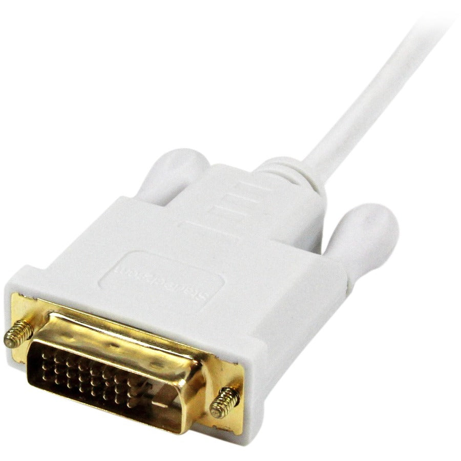 StarTech.com 3 ft Mini DisplayPort to DVI-D Video Cable Adapter, Active, White, 1 Each