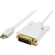 StarTech.com 3 ft Mini DisplayPort to DVI-D Video Cable Adapter, Active, White, 1 Each