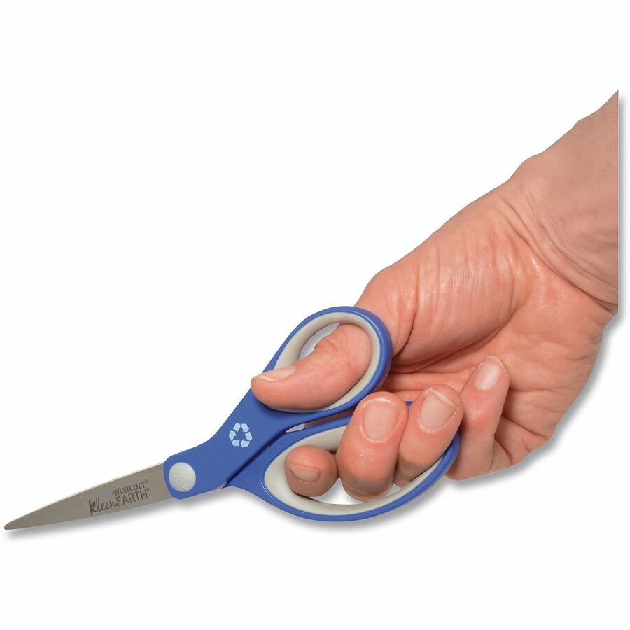8" Overall Length - Left/Right - Stainless Steel - Straight Tip - Blue - 1 Each
