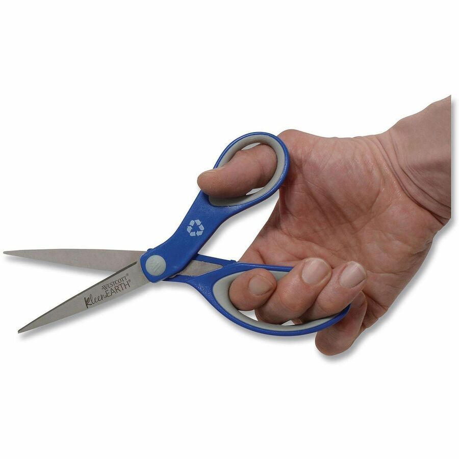 8" Overall Length - Left/Right - Stainless Steel - Straight Tip - Blue - 1 Each