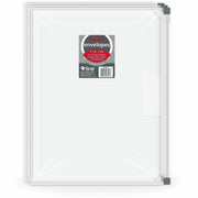 8 1/2" x 11" - 200 Sheets Capacity - Exterior Pocket(s) - Clear - Zipper Closure, Reusable, Archival-safe, Heavyweight - 3 / Pack