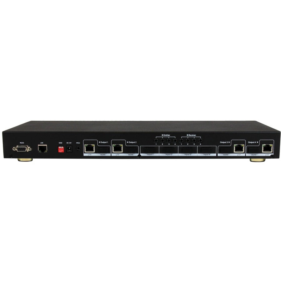 StarTech.com 4x4 HDMI Matrix Switcher and HDMI over HDBaseT CAT5 Extender - 230ft (70m) 1080p
