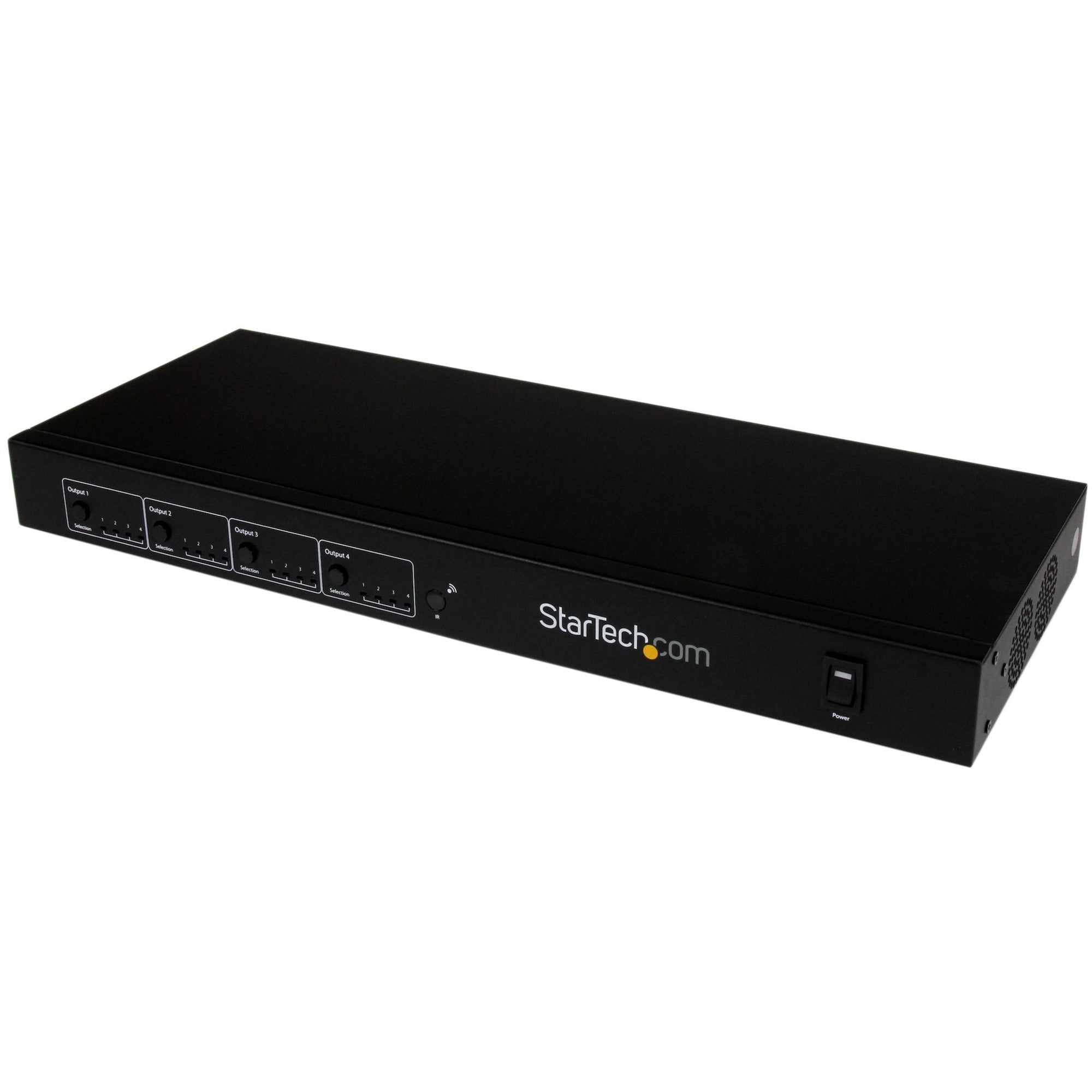 StarTech.com 4x4 HDMI Matrix Switcher and HDMI over HDBaseT CAT5 Extender - 230ft (70m) 1080p