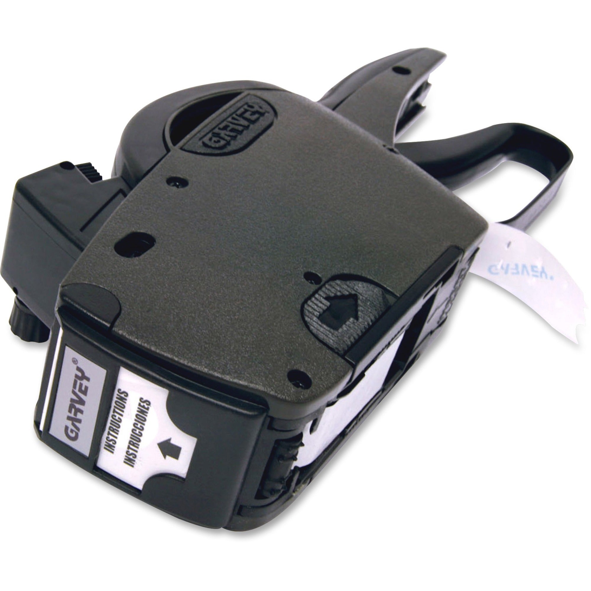 Label - 0.81" x 0.63" - Aqua - Rubberized Grip, Jam-free, Drop-in Loading, Fast-drying