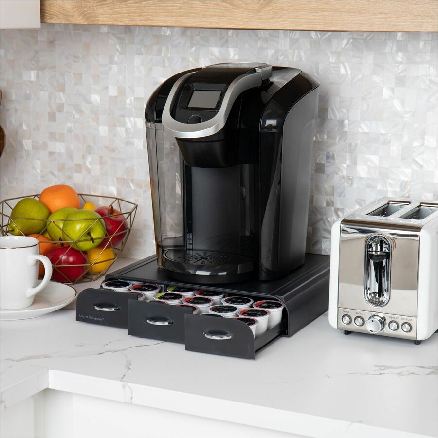 36 x Coffee Pod - 3 Drawer(s) - 13.50" Height x 13.25" Width x 3.25" Depth - Counter - Heat Resistant - 1 Each