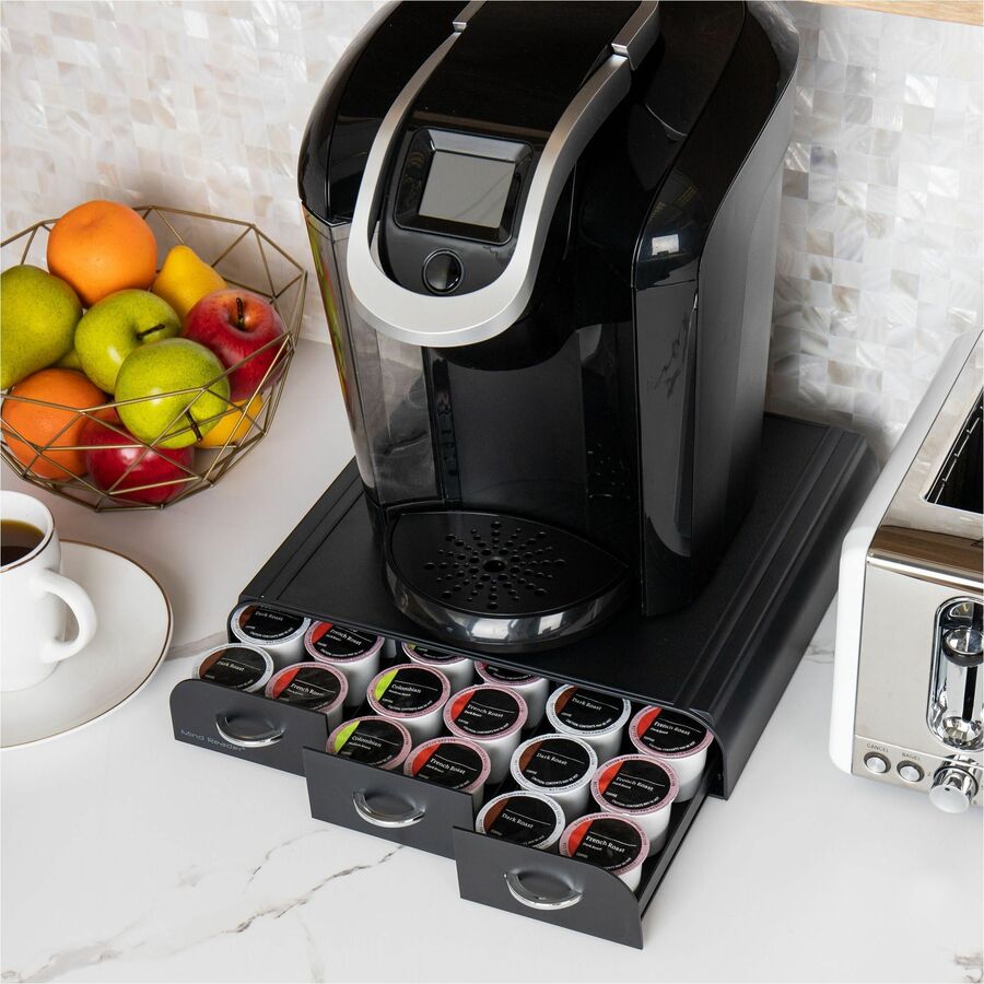 36 x Coffee Pod - 3 Drawer(s) - 13.50" Height x 13.25" Width x 3.25" Depth - Counter - Heat Resistant - 1 Each
