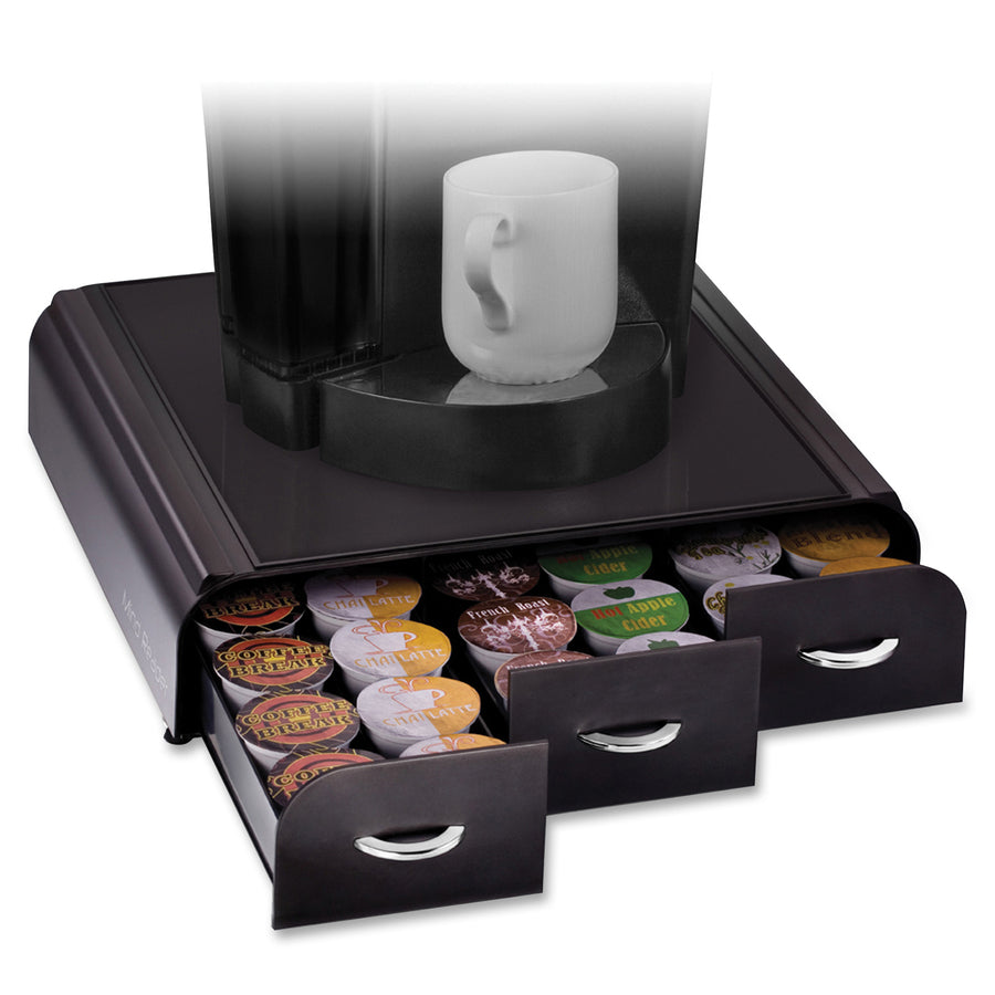 36 x Coffee Pod - 3 Drawer(s) - 13.50" Height x 13.25" Width x 3.25" Depth - Counter - Heat Resistant - 1 Each