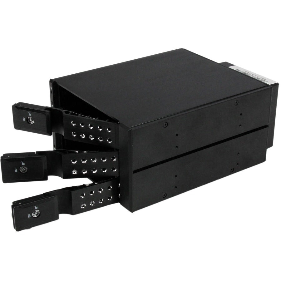 StarTech.com Drive Enclosure for 5.25" Serial Attached SCSI (SAS), SATA/600 - Serial ATA/600 Host Interface Internal - Black