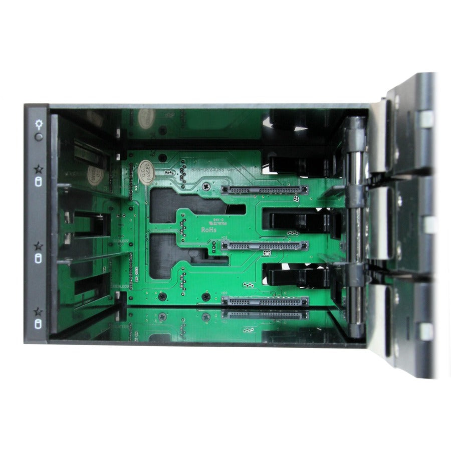 StarTech.com Drive Enclosure for 5.25" Serial Attached SCSI (SAS), SATA/600 - Serial ATA/600 Host Interface Internal - Black