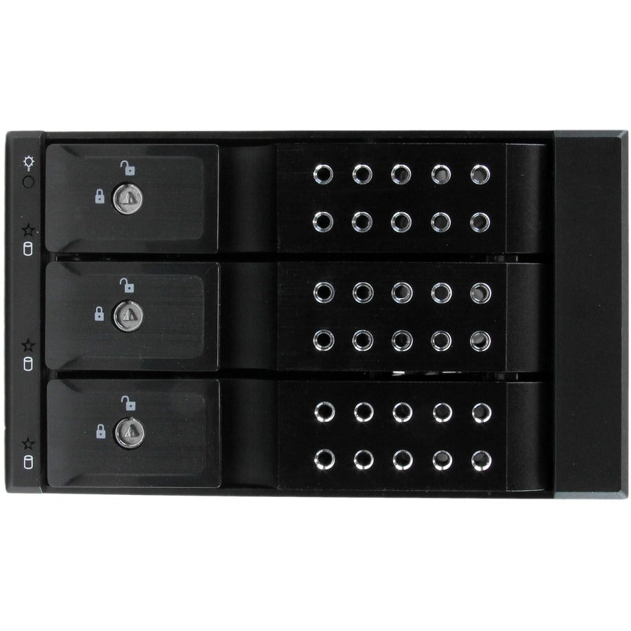 StarTech.com Drive Enclosure for 5.25" Serial Attached SCSI (SAS), SATA/600 - Serial ATA/600 Host Interface Internal - Black