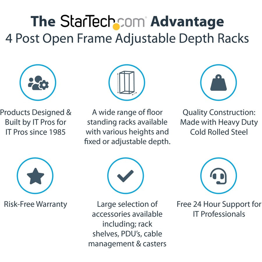 StarTech.com 4POSTRACK42 Rack Frame