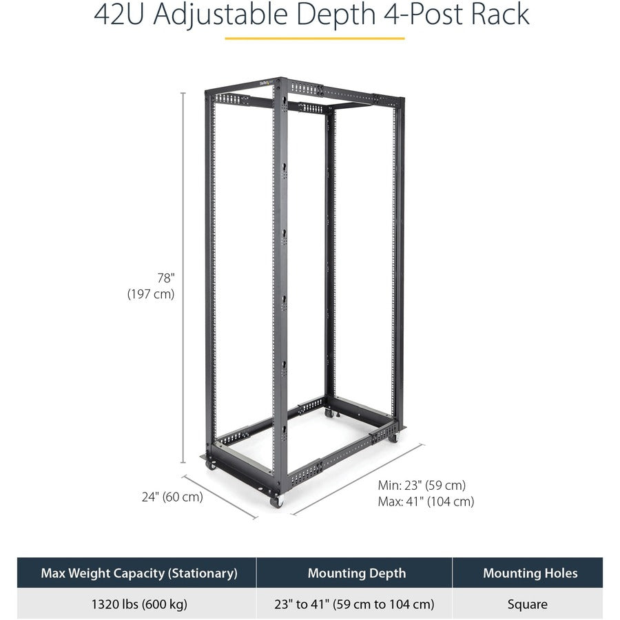 StarTech.com 4POSTRACK42 Rack Frame