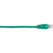 Black Box Connect Cat.5e UTP Patch Network Cable, 6 ft, RJ-45 Male to Male, 1 Gbit/s, Gold Plated Contacts, 26 AWG, Snagless Boot, Green, 1 Each