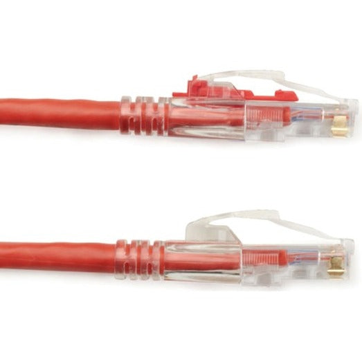 Black Box GigaTrue 3 Cat6 UTP Patch Network Cable, 5 ft, RJ-45 Male/Male, 24 AWG, Gold Plated Contacts, Red, 1 Each