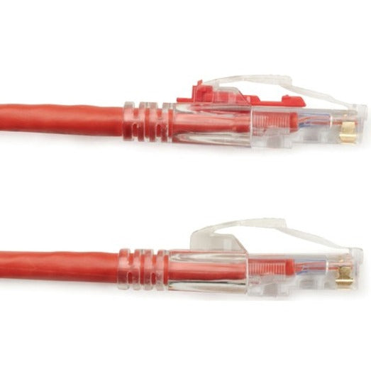 Black Box GigaTrue 3 Cat.6 UTP Patch Network Cable, 20 ft, RJ-45 Male/Male, 24 AWG, Red, Gold Plated Contacts, Snagless Boot, 1 Gbit/s, 1 Each
