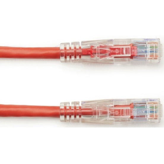 Black Box GigaTrue 3 Cat.6 UTP Patch Network Cable, 30 ft, RJ-45 Male/Male, 24 AWG, Red, Gold Plated Contacts, Snagless Boot, 1 Each