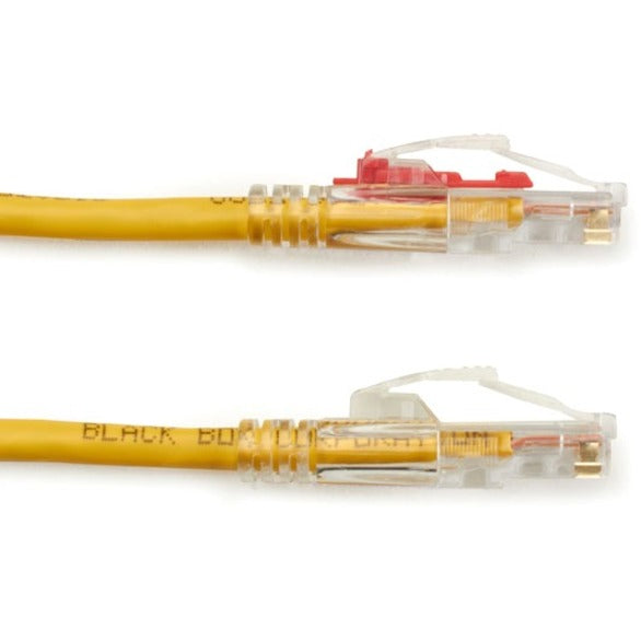 Black Box GigaTrue 3 Cat6 UTP Patch Cable, 7 ft, RJ-45 Male/Male, 24 AWG, Gold Plated Contacts, Snagless Boot, Yellow, 1 Each