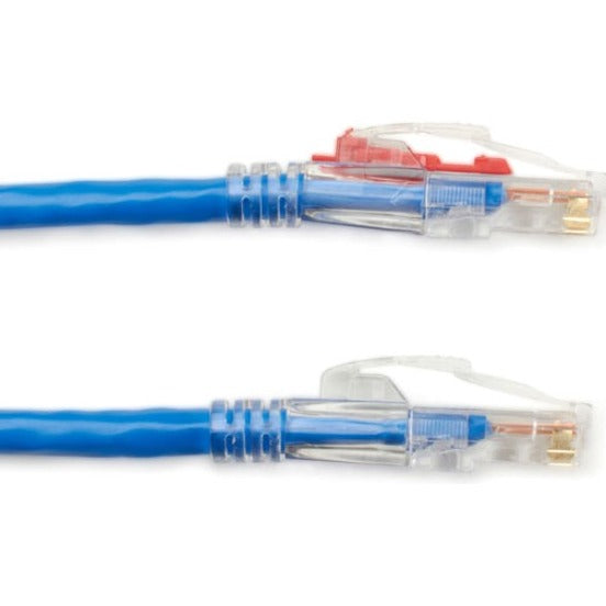 Black Box GigaTrue 3 Cat6 UTP Patch Cable, 3 ft, RJ-45 Male/Male, 24 AWG, Gold Plated Contacts, Blue, 1 Each