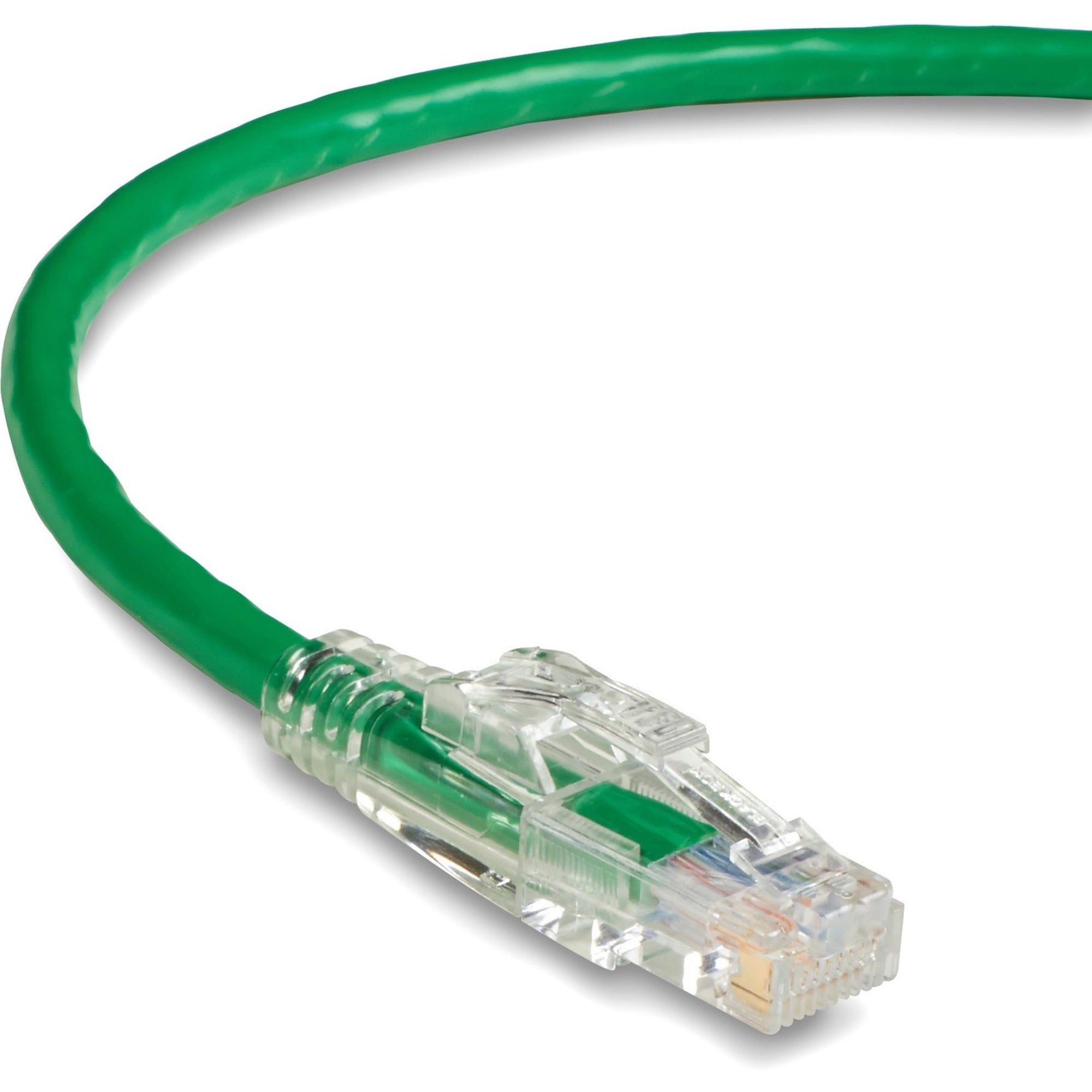 Black Box GigaTrue 3 Cat.6 UTP Patch Network Cable, 4 ft, RJ-45 Male/Male, 24 AWG, Gold Plated Contacts, Snagless Boot, Green, 1 Each