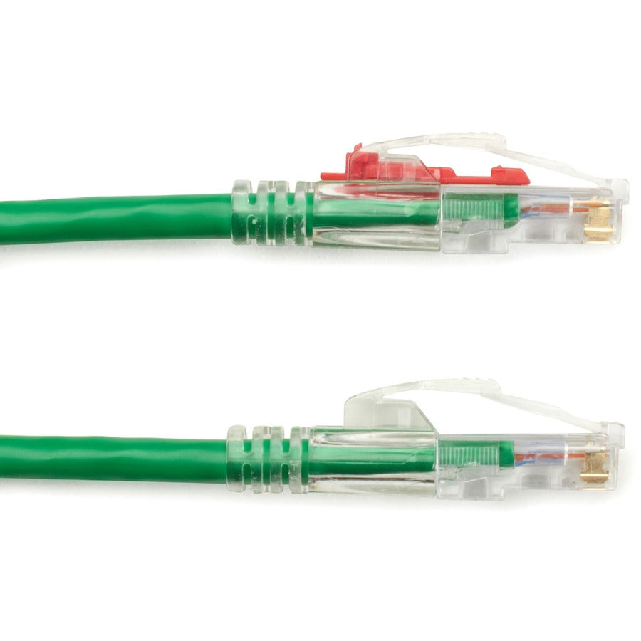 Black Box GigaTrue 3 Cat.6 UTP Patch Network Cable, 4 ft, RJ-45 Male/Male, 24 AWG, Gold Plated Contacts, Snagless Boot, Green, 1 Each