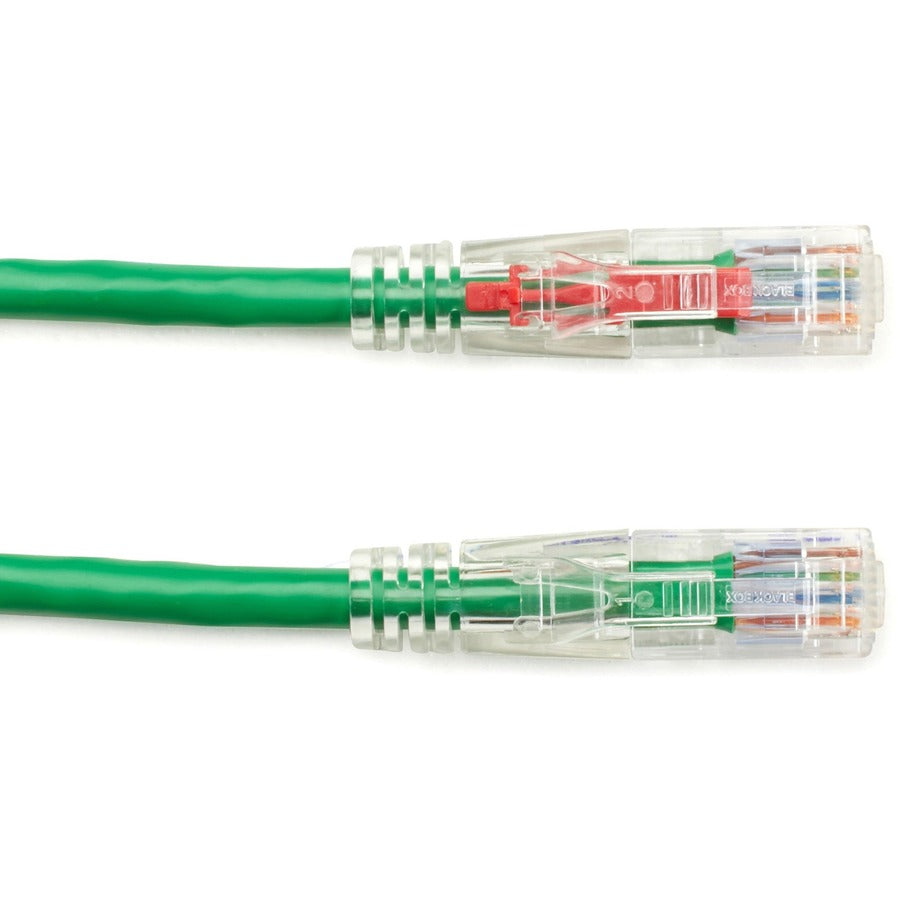 Black Box GigaTrue 3 Cat.6 UTP Patch Network Cable, 4 ft, RJ-45 Male/Male, 24 AWG, Gold Plated Contacts, Snagless Boot, Green, 1 Each