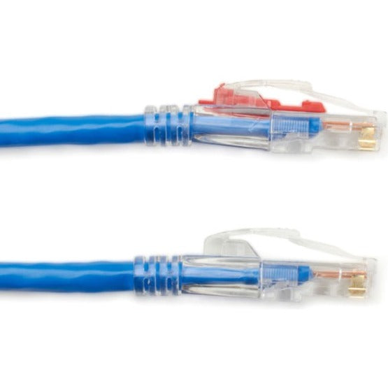 Black Box GigaTrue 3 Cat6 UTP Patch Network Cable, 10 ft, RJ-45 Male/Male, 24 AWG, Gold Plated Contacts, Blue, 1 Each