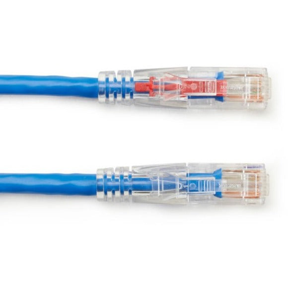 Black Box GigaTrue 3 Cat.6 UTP Patch Network Cable, 6 ft, RJ-45 Male/Male, 24 AWG, Gold Plated Contacts, Blue, 1 Each