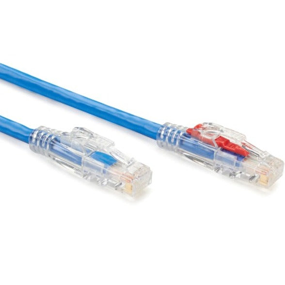 Black Box GigaTrue 3 Cat.6 UTP Patch Network Cable, 30 ft, RJ-45 Male/Male, 24 AWG, Gold Plated Contacts, Blue, Snagless Boot, 1 Each