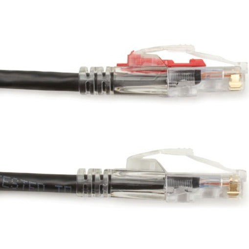 Black Box GigaTrue 3 Cat.6 UTP Patch Network Cable, 6 ft, RJ-45 Male/Male, 24 AWG, Gold Plated Contacts, Snagless Boot, Black, 1 Each