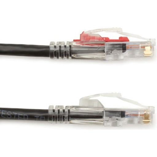 Black Box GigaTrue 3 Cat6 UTP Patch Network Cable, 15 ft, RJ-45 Male/Male, 24 AWG, Gold Plated Contacts, Snagless Boot, Black, 1 Each