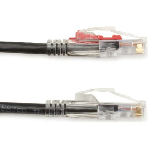 Black Box GigaTrue 3 Cat.6 UTP Patch Network Cable, 20 ft, RJ-45 Male/Male, 24 AWG, Gold Plated Contacts, Snagless Boot, Black, 1 Each