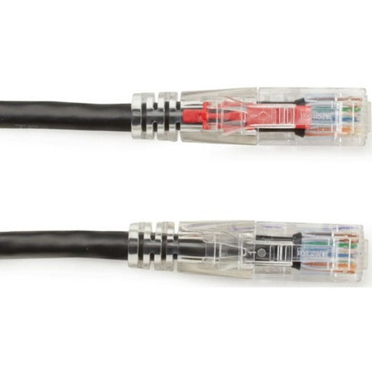 Black Box GigaTrue 3 Cat.6 UTP Patch Network Cable, 20 ft, RJ-45 Male/Male, 24 AWG, Gold Plated Contacts, Snagless Boot, Black, 1 Each