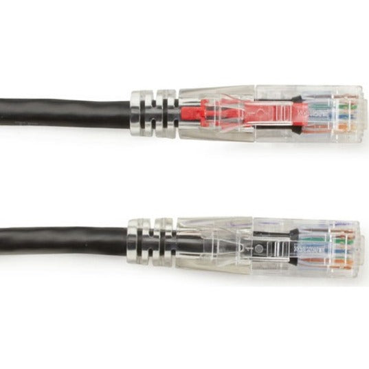 Black Box GigaTrue 3 Cat.6 UTP Patch Network Cable, 50 ft, RJ-45 Male/Male, 24 AWG, Gold Plated Contacts, Snagless Boot, Black, 1 Each