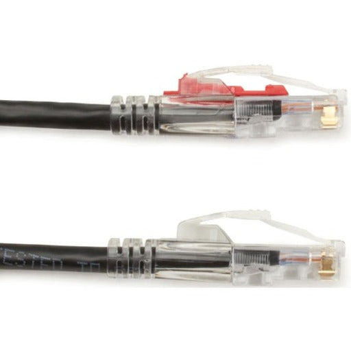 Black Box GigaTrue 3 Cat.6 UTP Patch Network Cable, 100 ft, RJ-45 Male/Male, 24 AWG, Gold Plated Contacts, Snagless Boot, Black, 1 Each